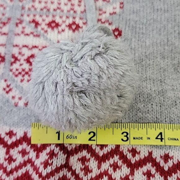 Ruby Moon. Christmas Sweater. Cropped. Pompoms. EUC. Size Small - Picture 7 of 8